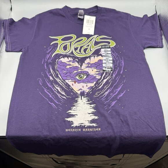Melanie Martinez Eye Heart Oracle T-Shirt Purple Gildan SMALL New - Picture 1 of 7